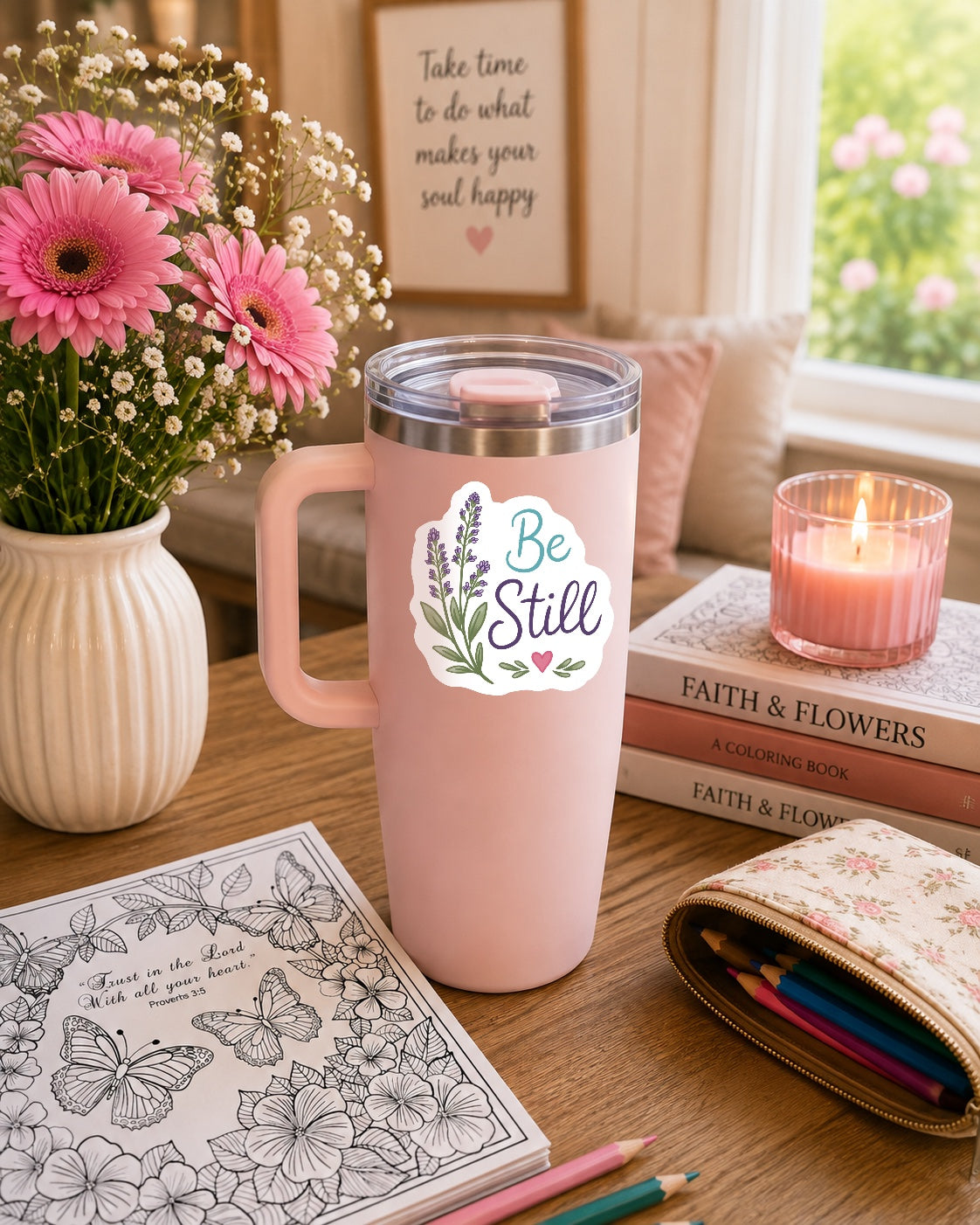 Be Still Lavender Sticker