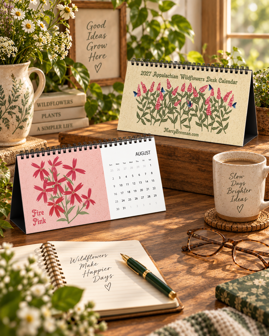 2027 Appalachian Wildflowers Desktop Calendar