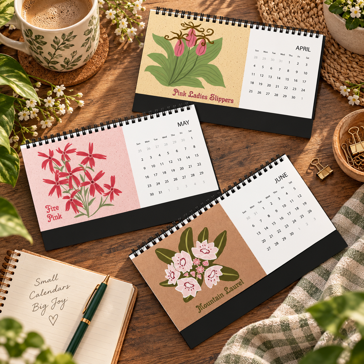 2027 Appalachian Wildflowers Desktop Calendar