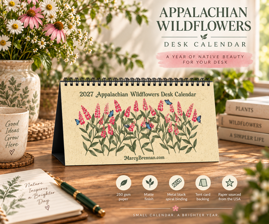 2027 Appalachian Wildflowers Desktop Calendar