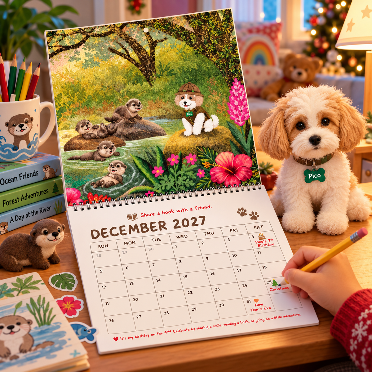 Pico’s Jungle Adventure 2027 Wall Calendar