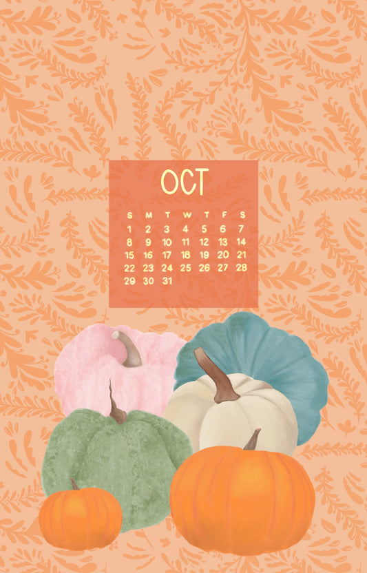 Oct 2023 Pumpkins iPhone Wallpaper
