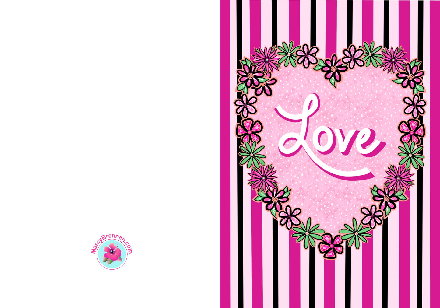 Love Valentine Card - Instant Digital Download