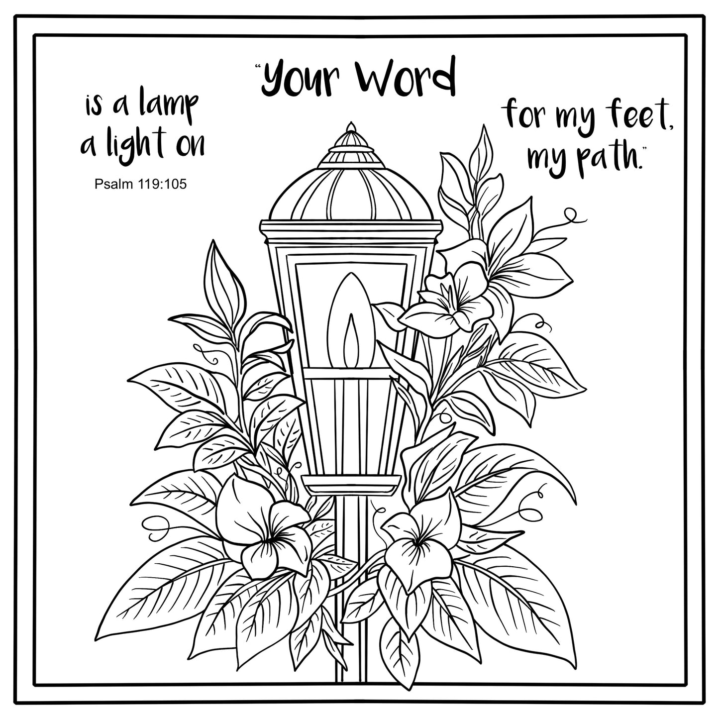 Faith & Flowers Coloring Book