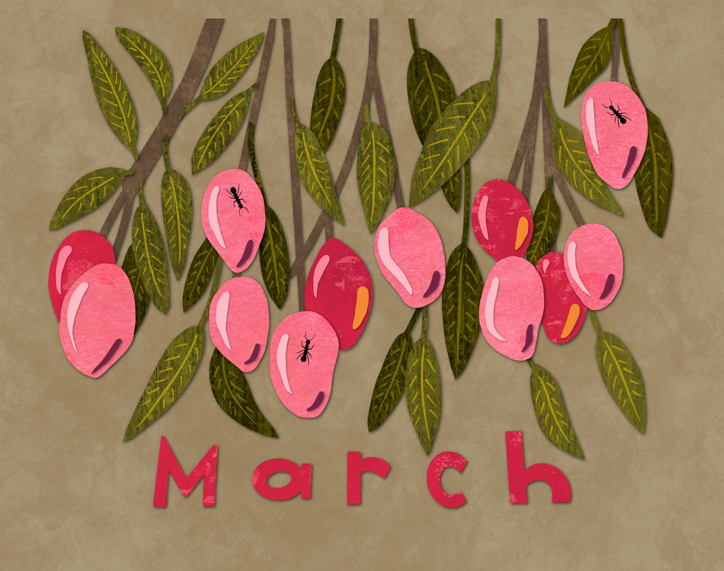 A Fruitful Year 2026 Wall Calendar