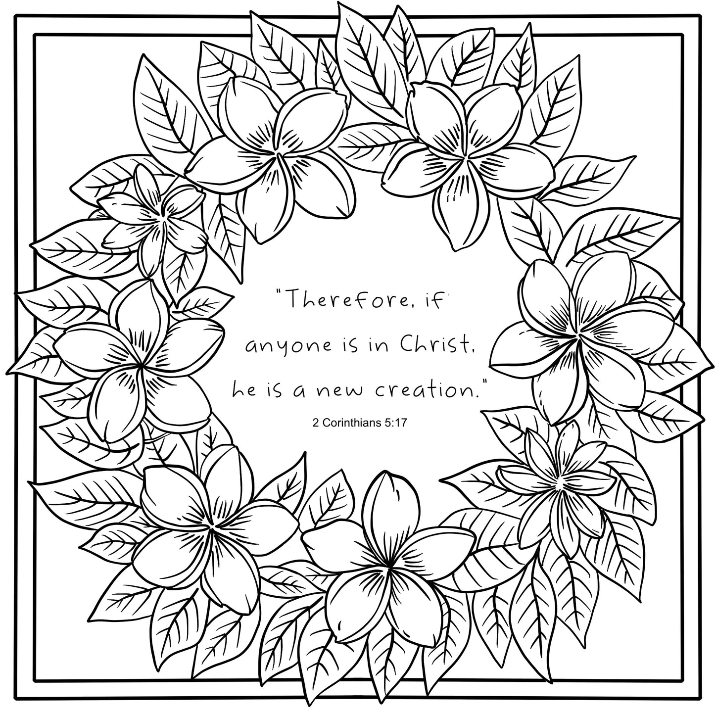 Faith & Flowers Coloring Book