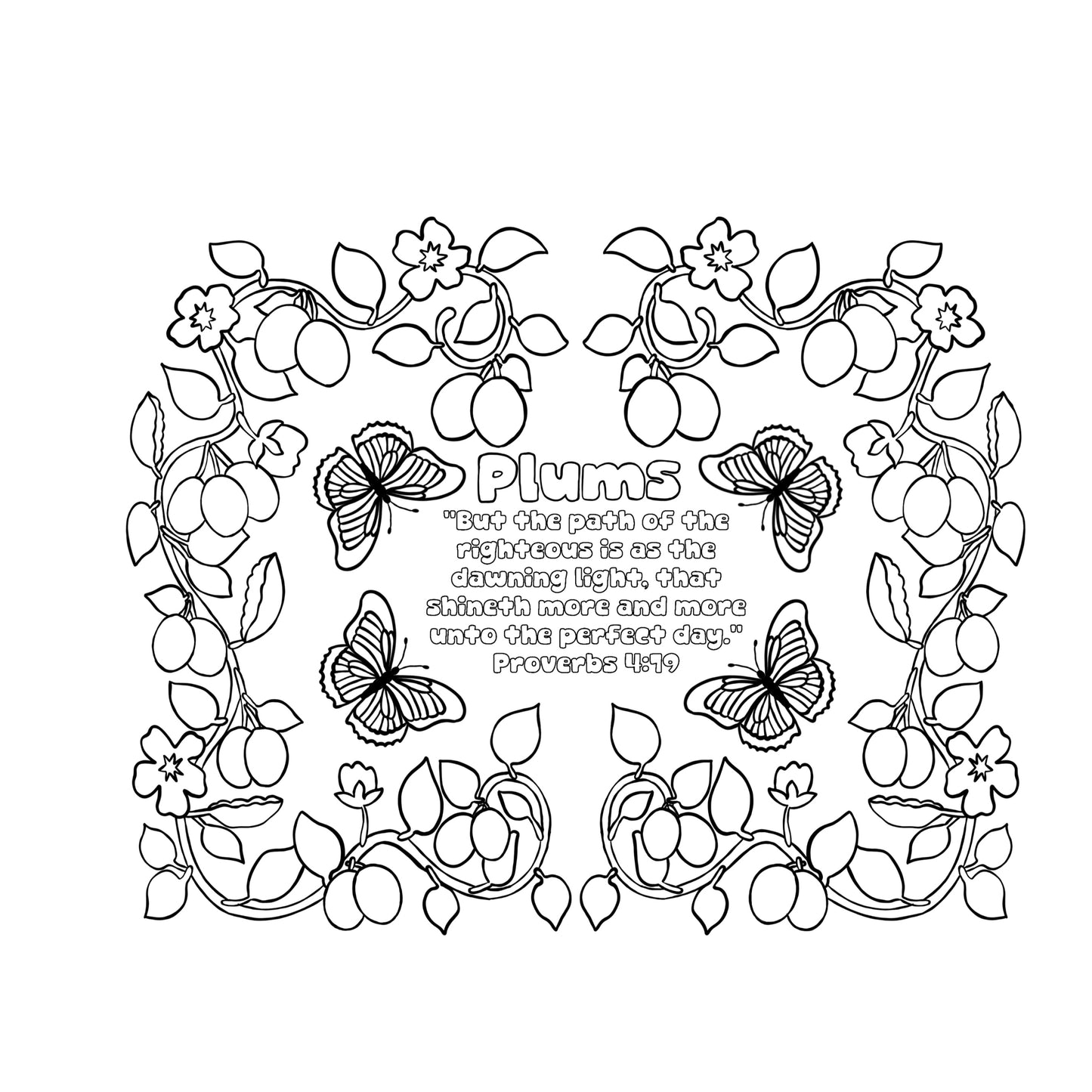 Faith & Fruit Coloring Book
