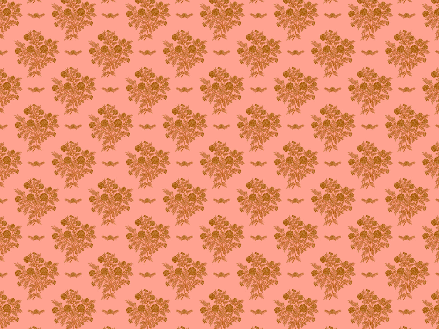 Sepia Marigolds iPad Wallpaper