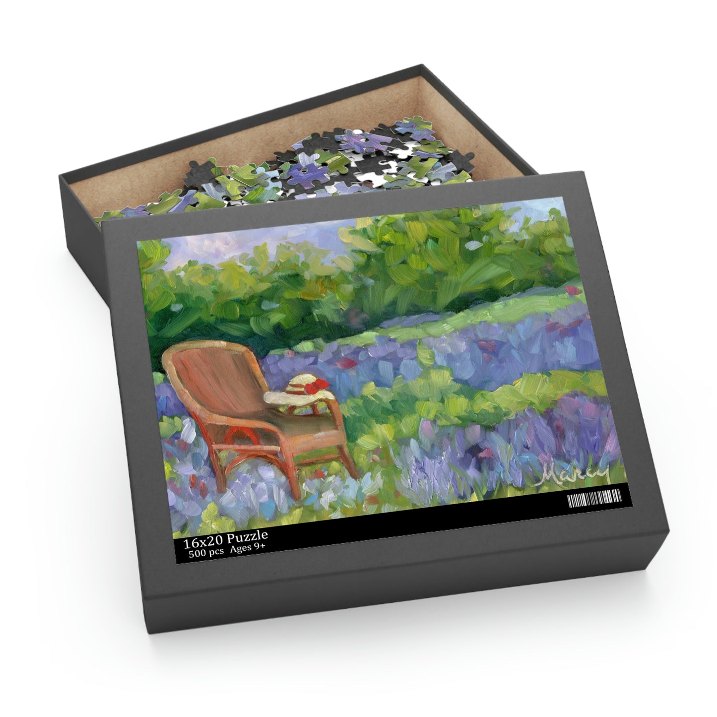Lavender Field with Wicker Chair Puzzle (120, 252, 500-Piece)