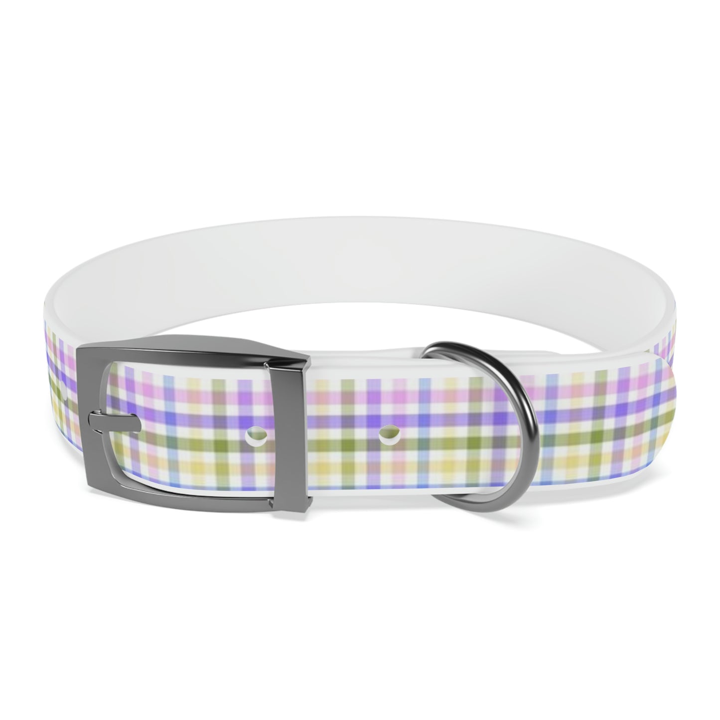 English Garden Plaid Dog Collar