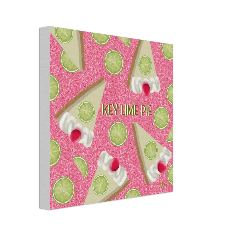 Key Lime Pie on Stretched Canvas