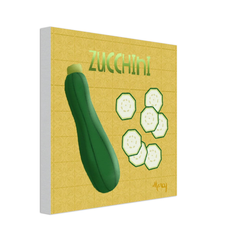 Zucchini on Stretched Canvas