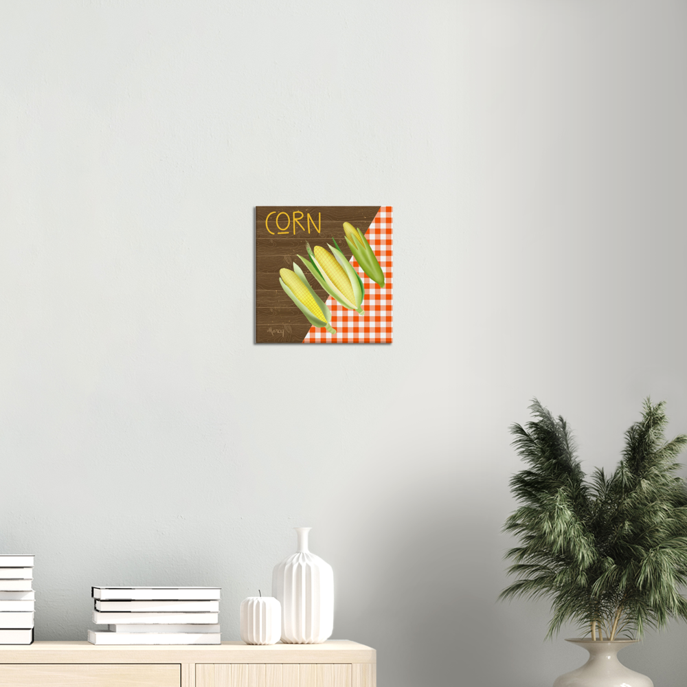 Corn on Stretched Canvas