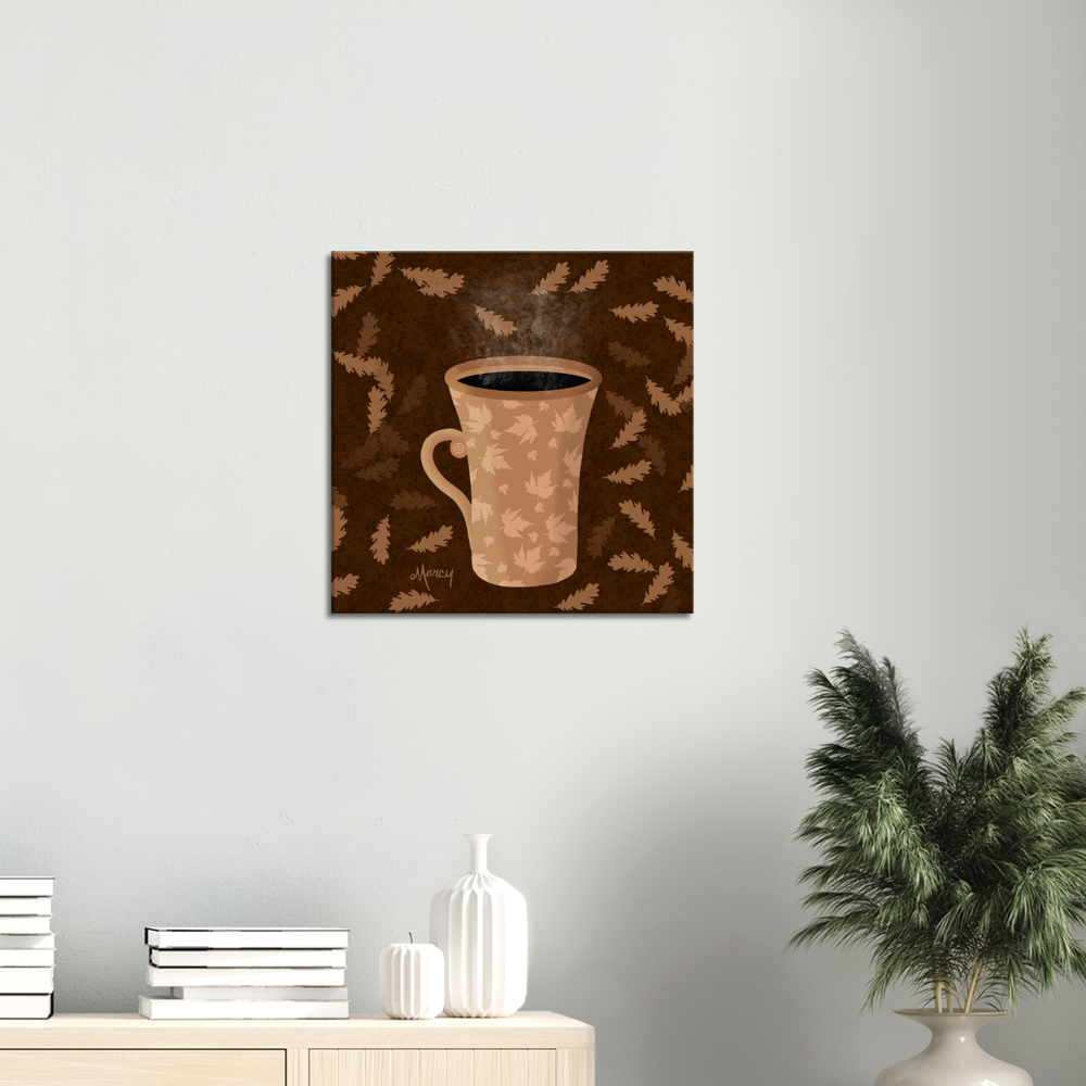 Hot Coffee on Stretched Canvas