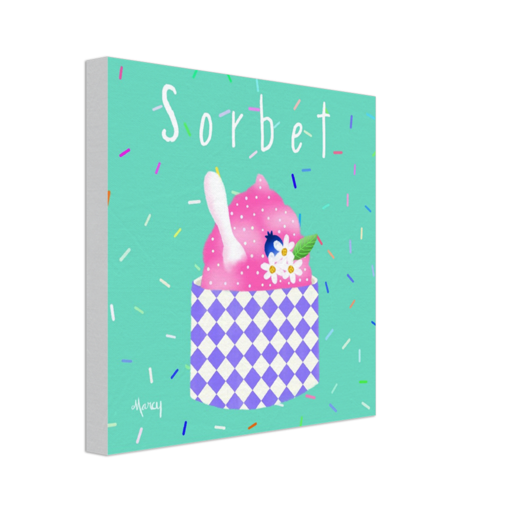 Sorbet on Stretched Canvas
