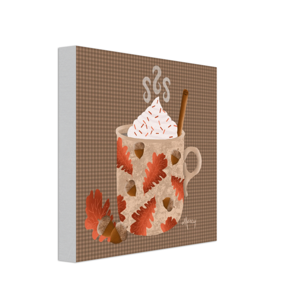 Hot Chai Latte on Stretched Canvas