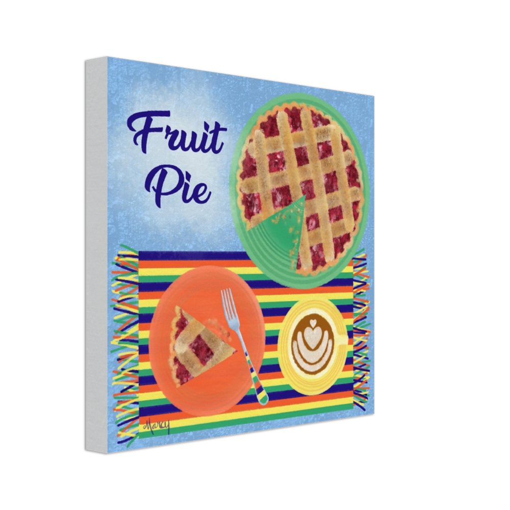 Fruit Pie on Stretched Canvas