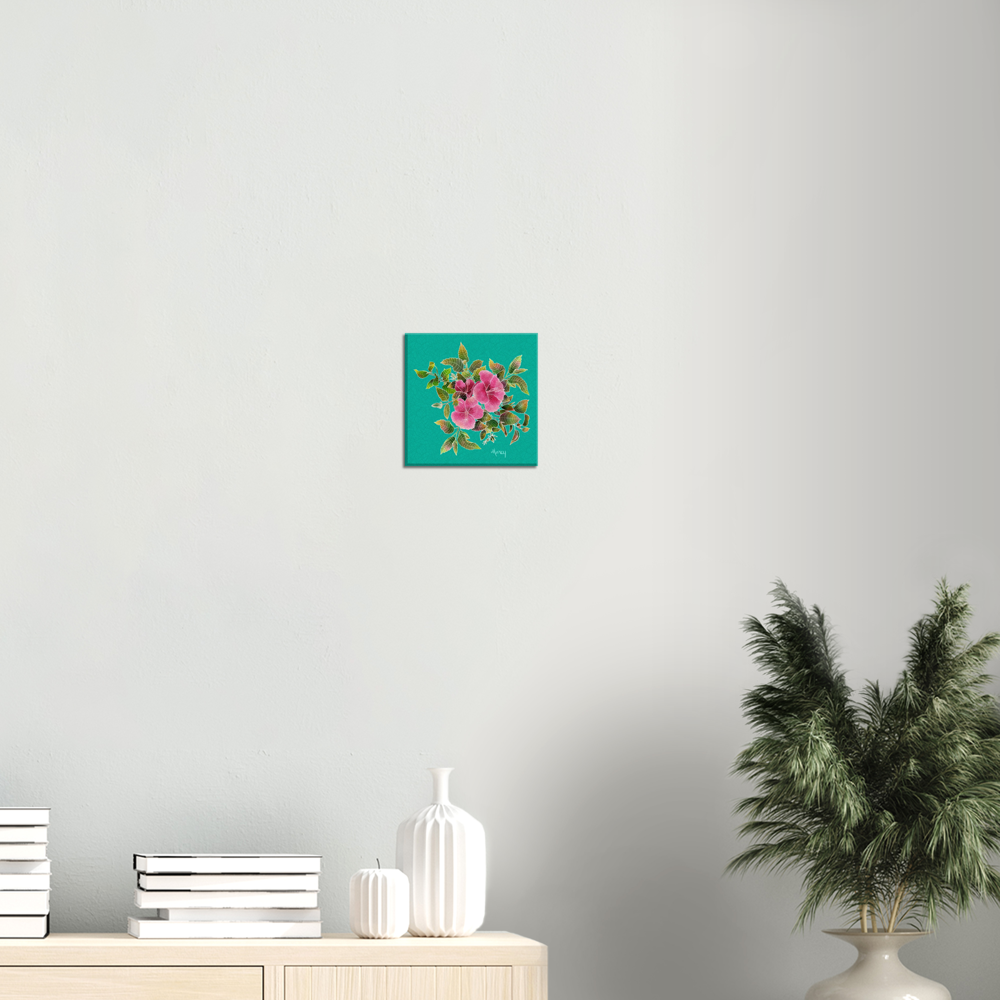 Hibiscus of the Month — February on Stretched Canvas