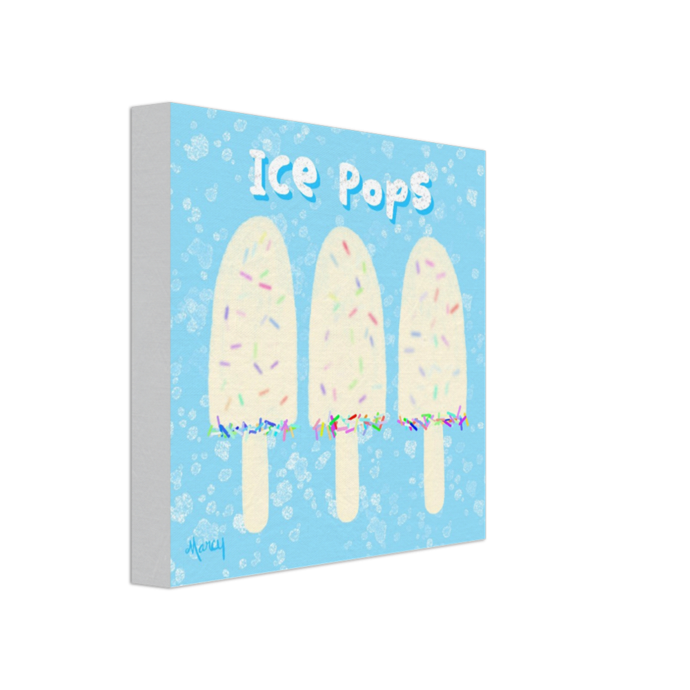Ice Pops on Stretched Canvas