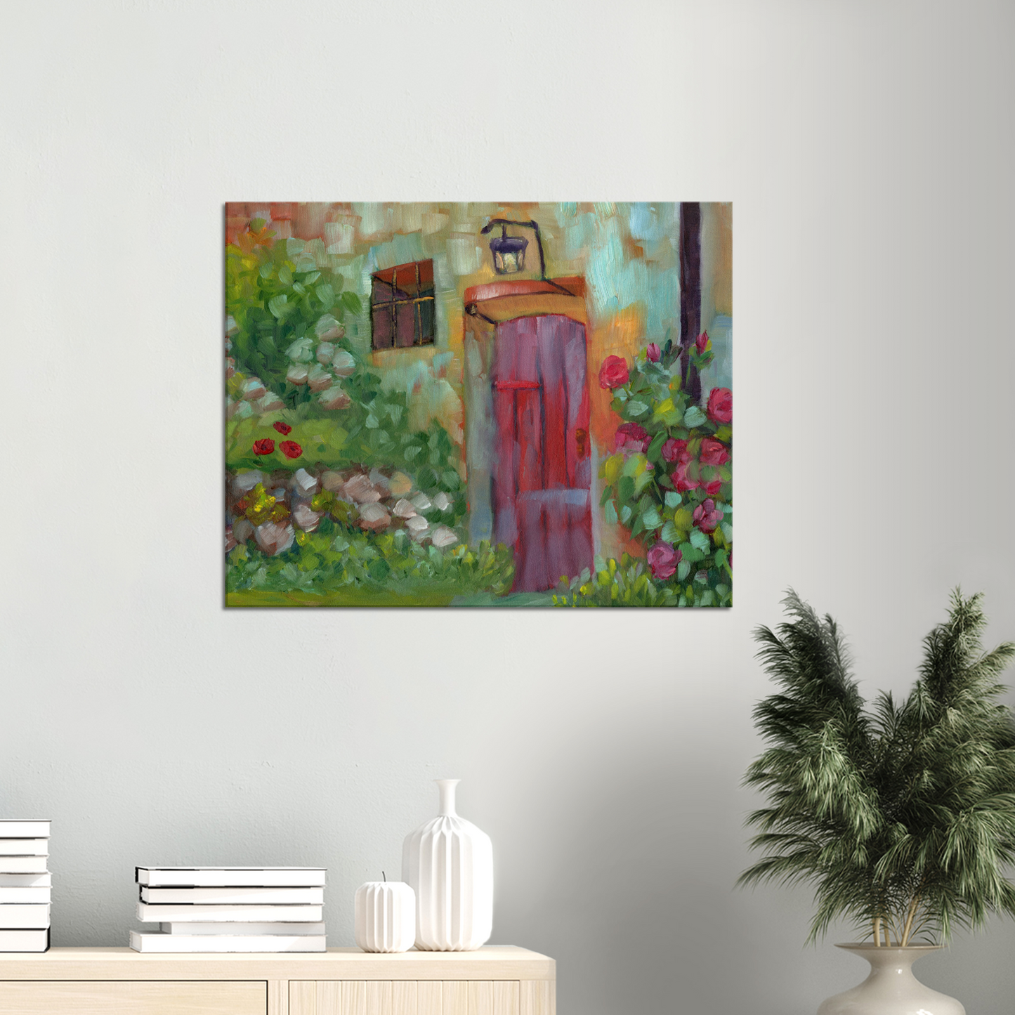 Tuscan Villa Welcome Home Original Oil & Stretched Canvas Prints