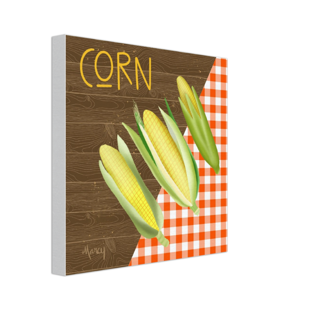 Corn on Stretched Canvas