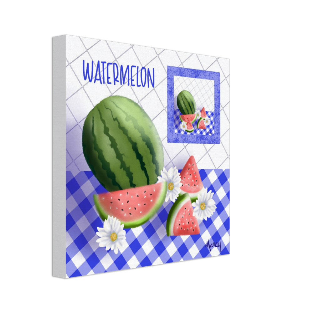 Watermelon on Stretched Canvas