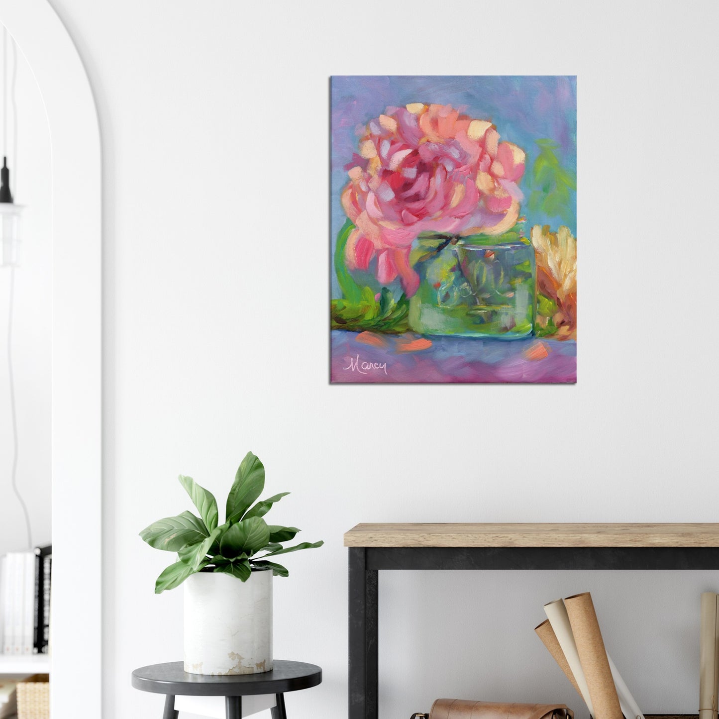 June is for Peonies Original Oil & Stretched Canvas Prints