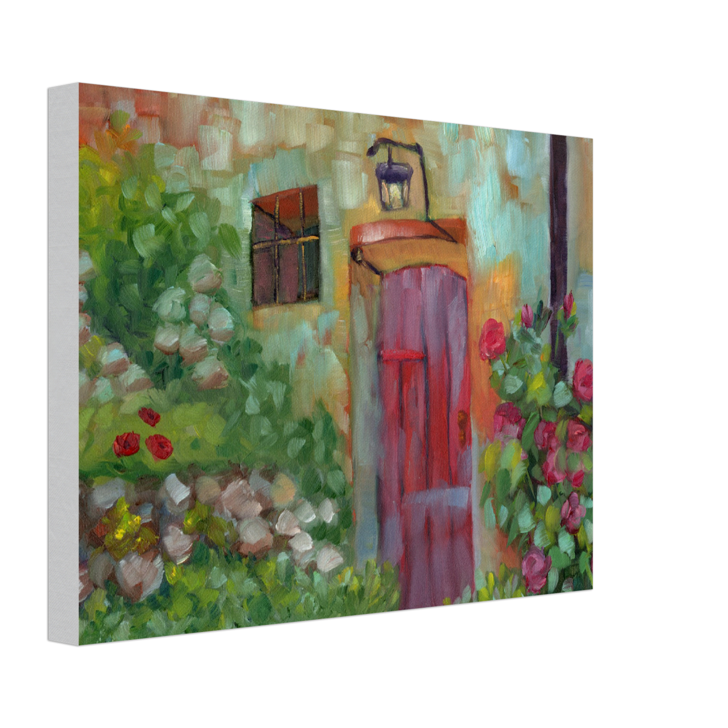 Tuscan Villa Welcome Home Original Oil & Stretched Canvas Prints