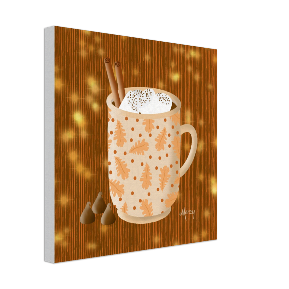 Hot Cocoa on Stretched Canvas