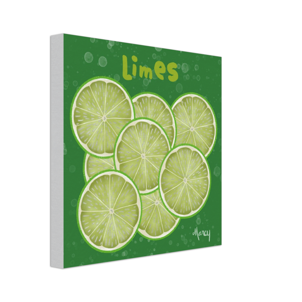 Limes on Stretched Canvas