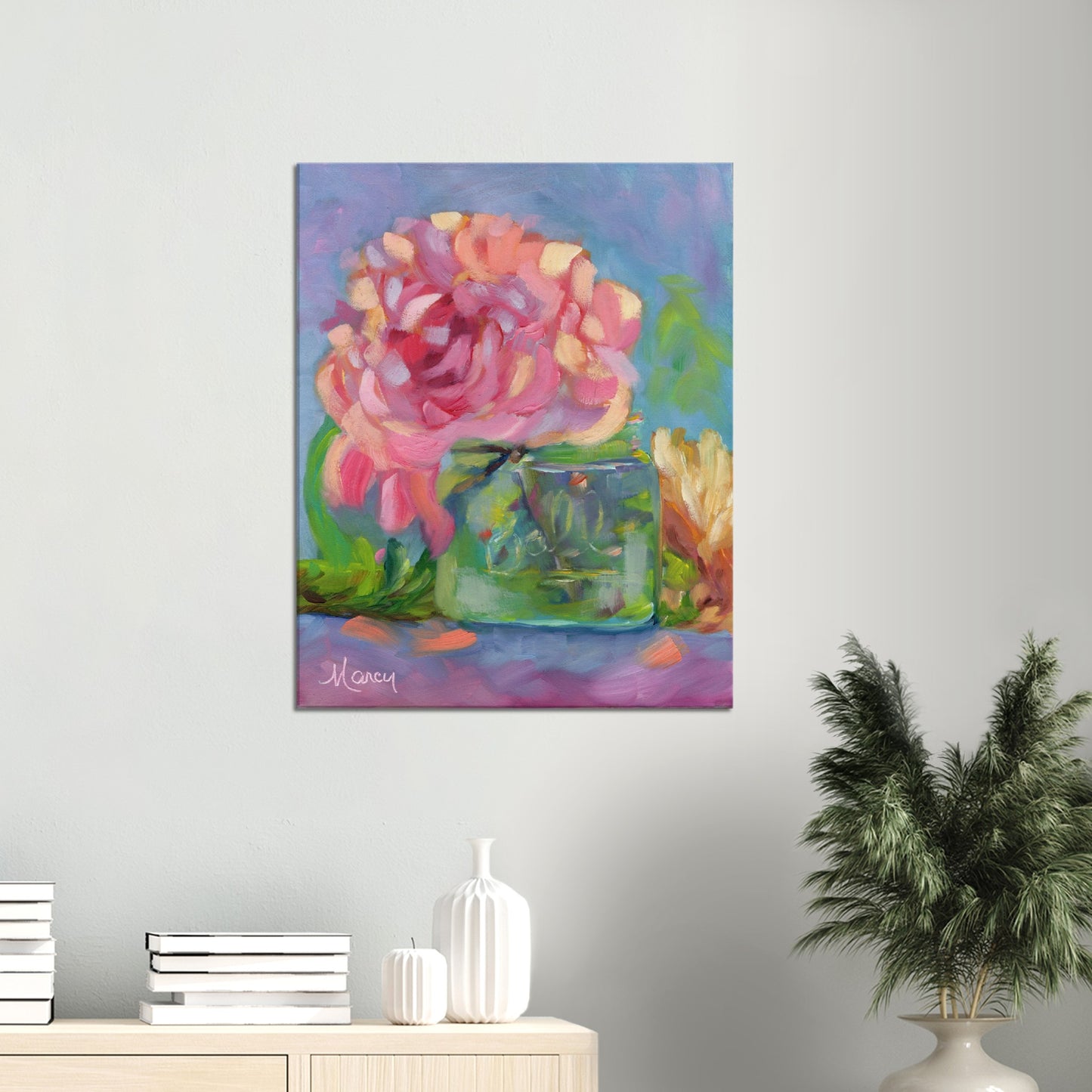 June is for Peonies Original Oil & Stretched Canvas Prints