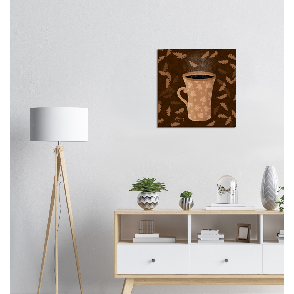 Hot Coffee on Stretched Canvas